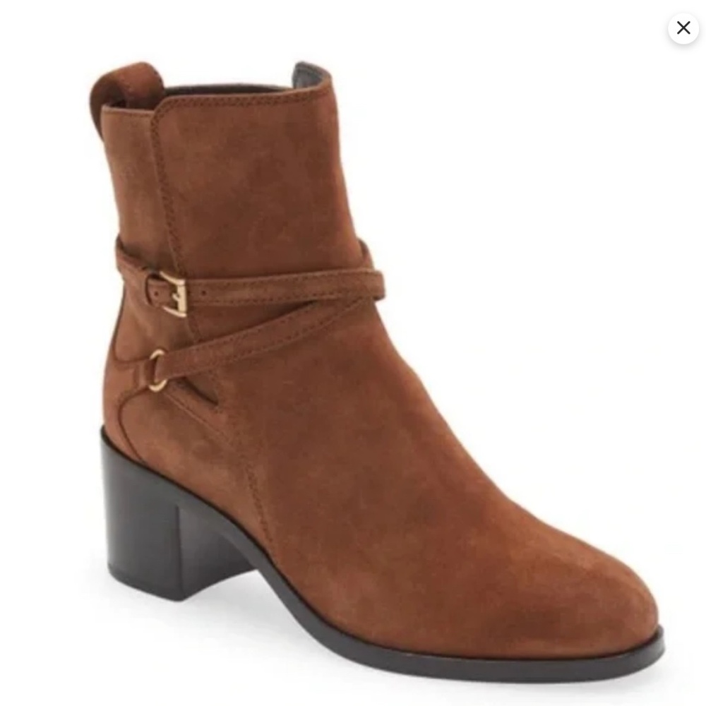 NWT Size 37 Rag & Bone Hazel Buckle Bootie in Chestnut